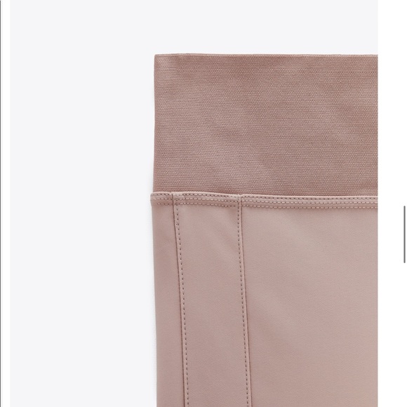 NWT! ZARA LEGGINGS WITH ELASTIC WAISTBAND - Picture 4 of 5